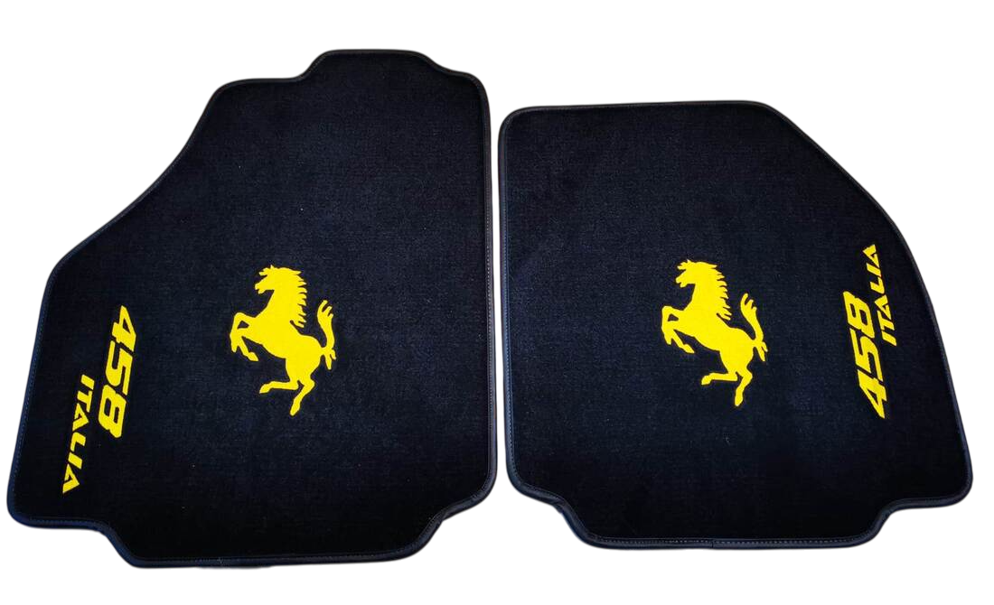 For Ferrari Floor Mats Tailor-made Ferrari Velour Carpet Mats with Custom Stitching