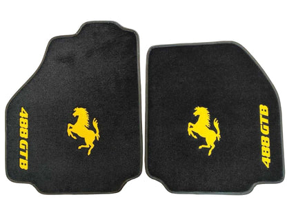 For Ferrari Floor Mats Tailor-made Ferrari Velour Carpet Mats with Custom Stitching