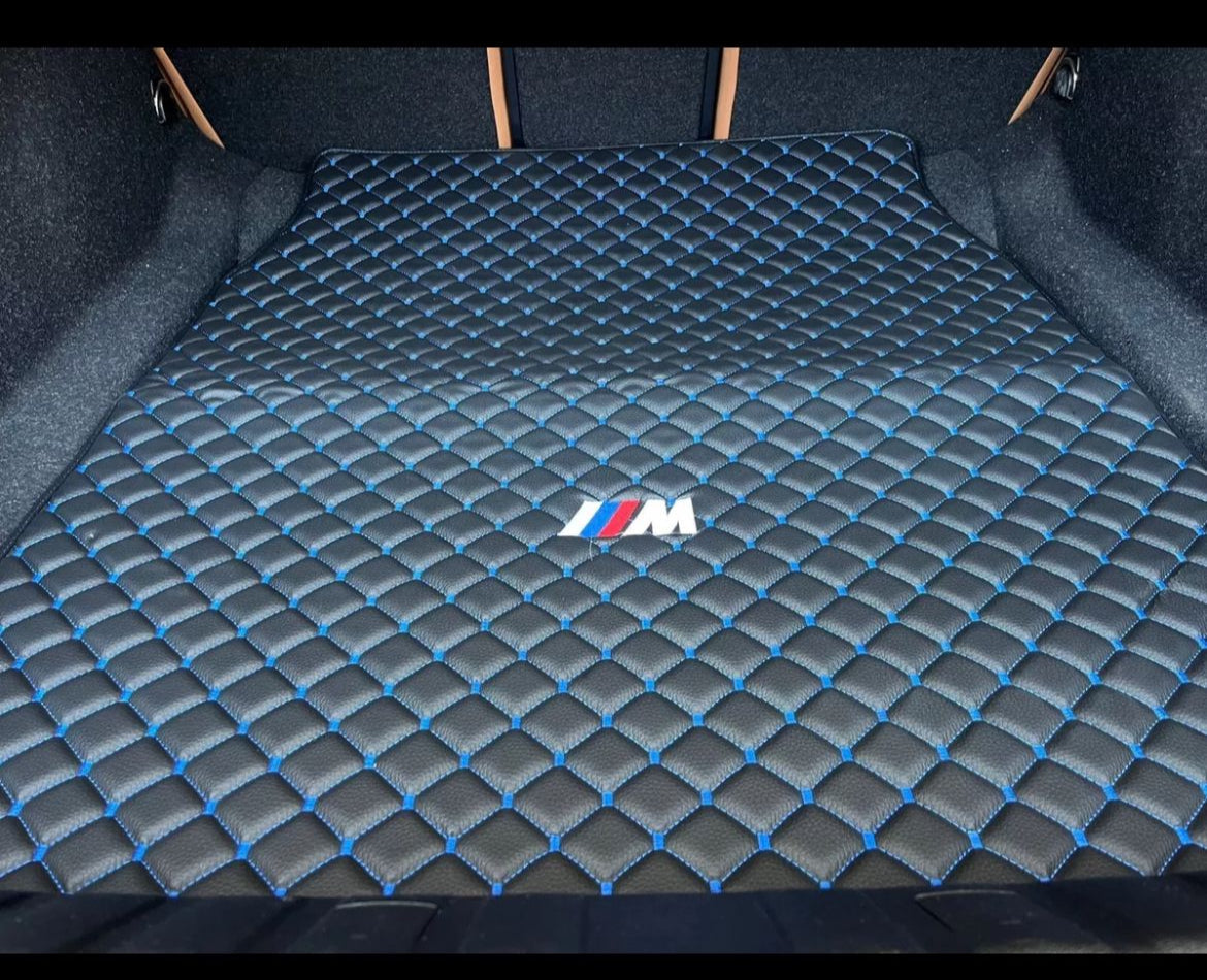 For BMW Leder Kofferraummatte
