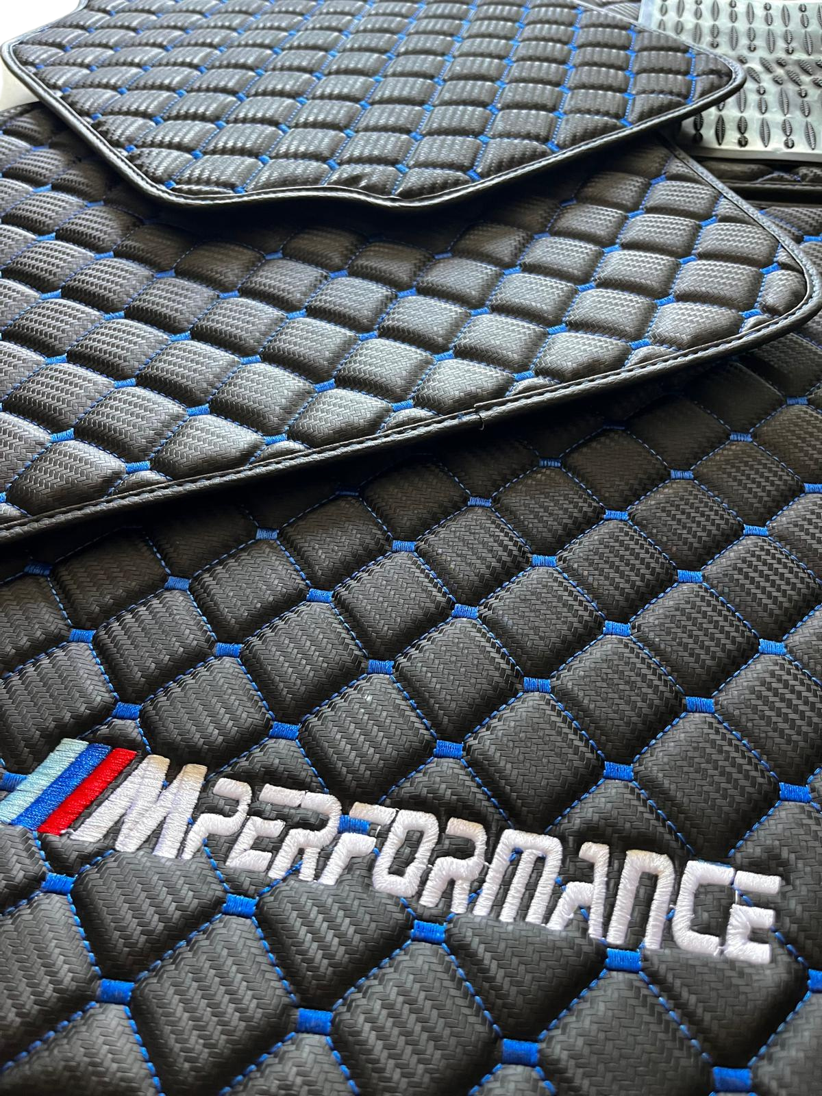 For BMW M5 Leder Fußmatten Maßgeschneidert