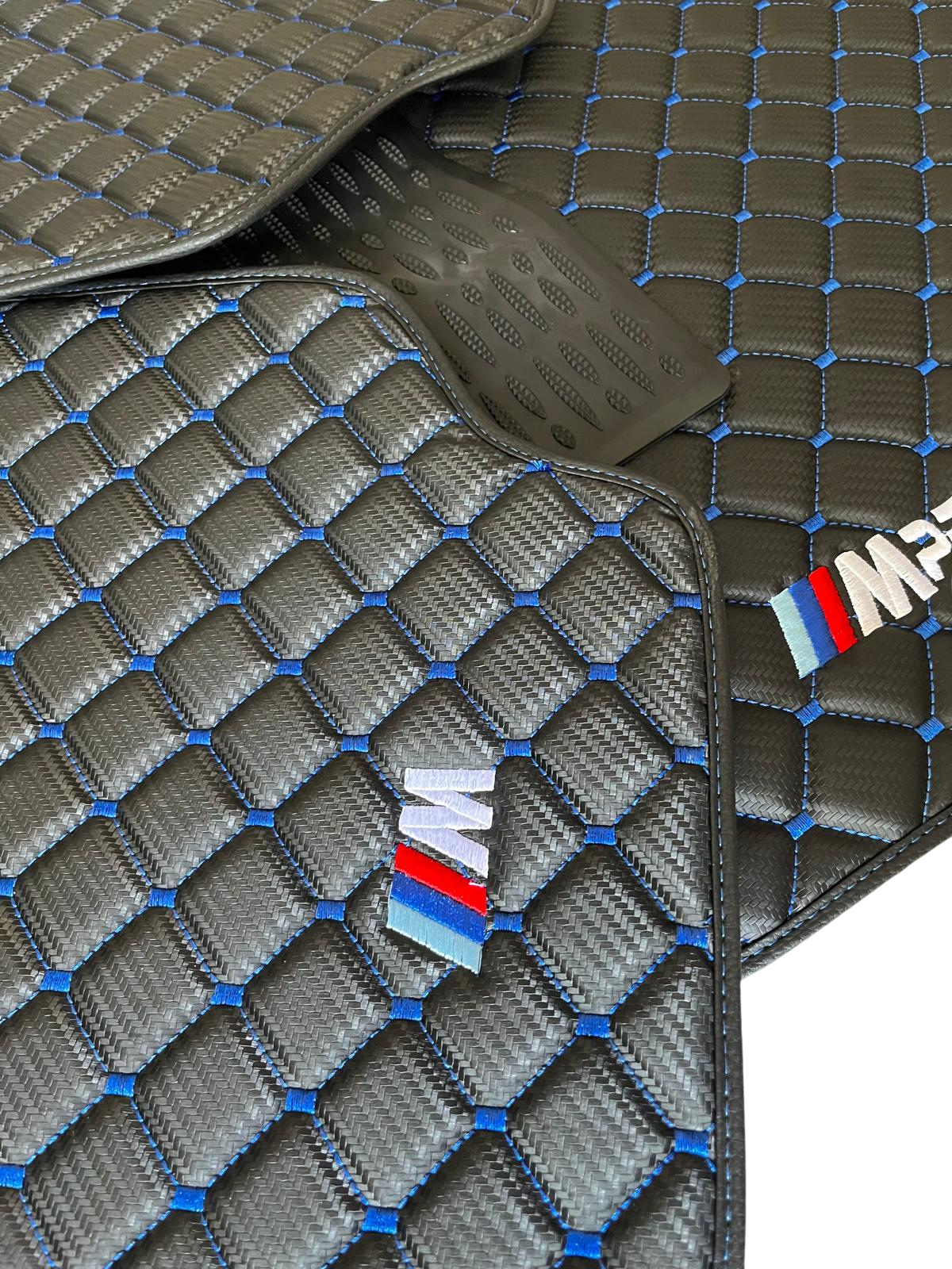 For BMW M5 Leder Fußmatten Maßgeschneidert