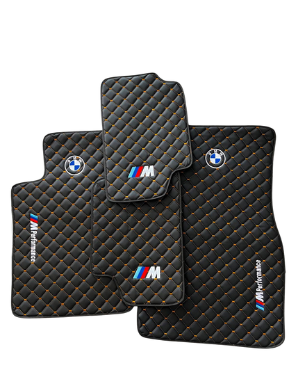 For BMW M Performance Leder Fußmatten Maßgeschneidert
