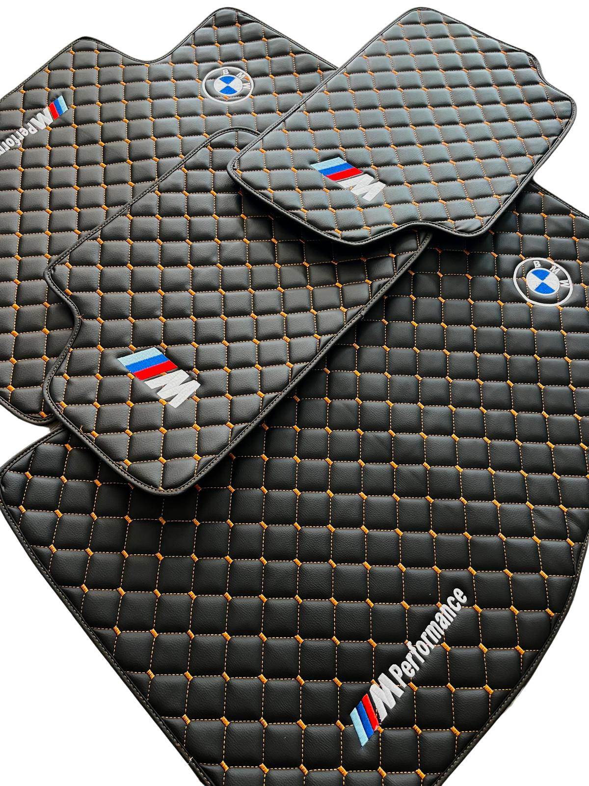 For BMW M Performance Leder Fußmatten Maßgeschneidert