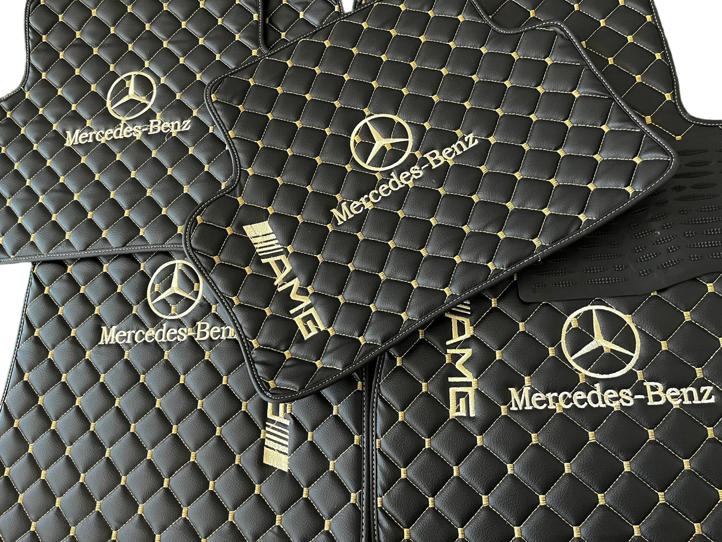 Mercedes Benz Leder Fußmatten für alle Modelle Maßgefertigt AMG