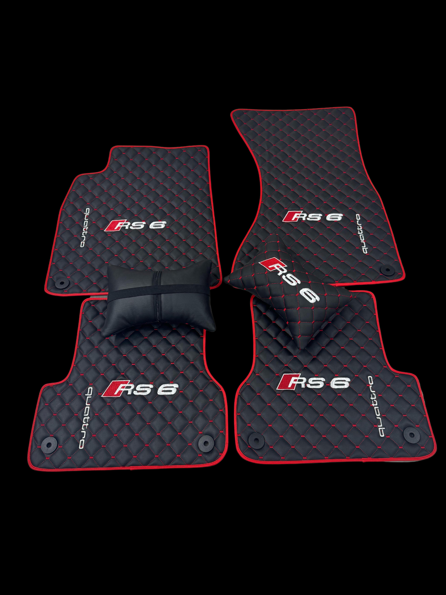 RS6 Leather Floor Mat Set