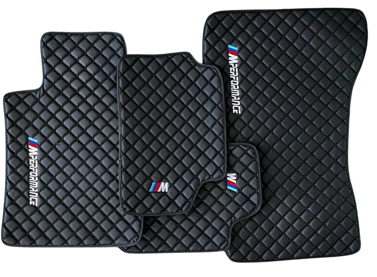 BMW Leder Fußmatten für alle Modelle Maßgeschneidert M2 M3 M4 M5 M8