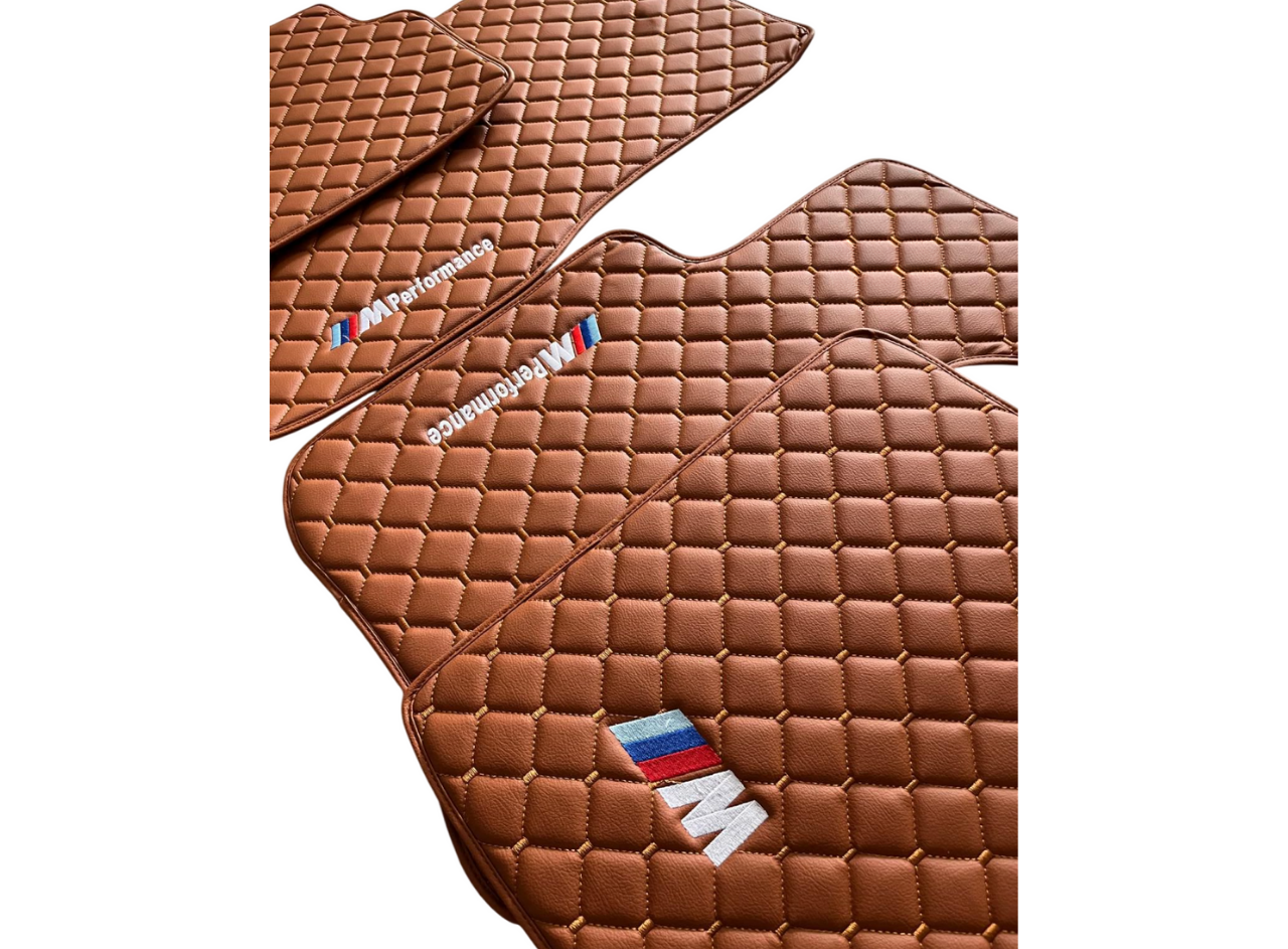 BMW Leder Fußmatten für alle Modelle Maßgeschneidert M2 M3 M4 M5 M8