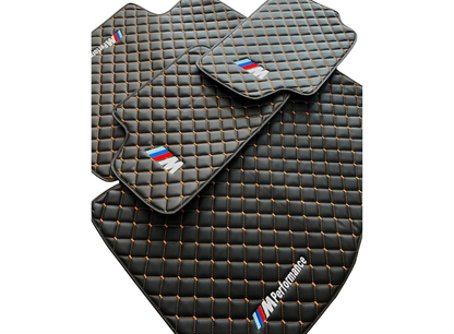 For BMW M Performance Leder Fußmatten Maßgeschneidert
