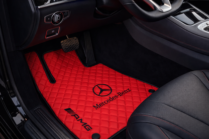 Mercedes Benz Leder Fußmatten für alle Modelle Maßgefertigt AMG