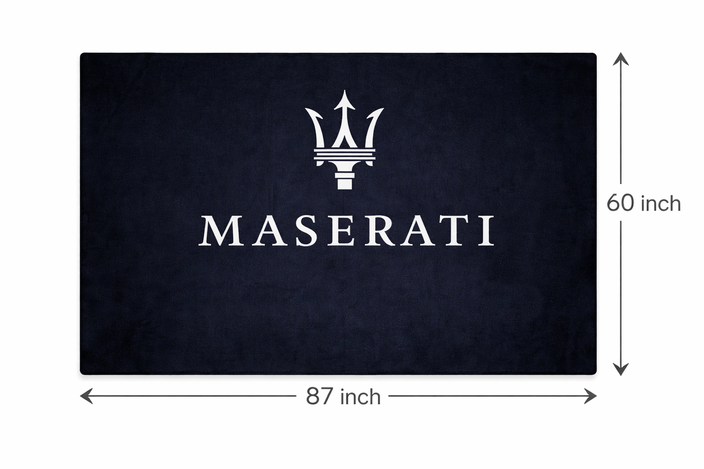 Maserati Garagen Teppich 150×220 cm  Luxus Auto Teppich für Garage, Wohnzimmer & Showroom