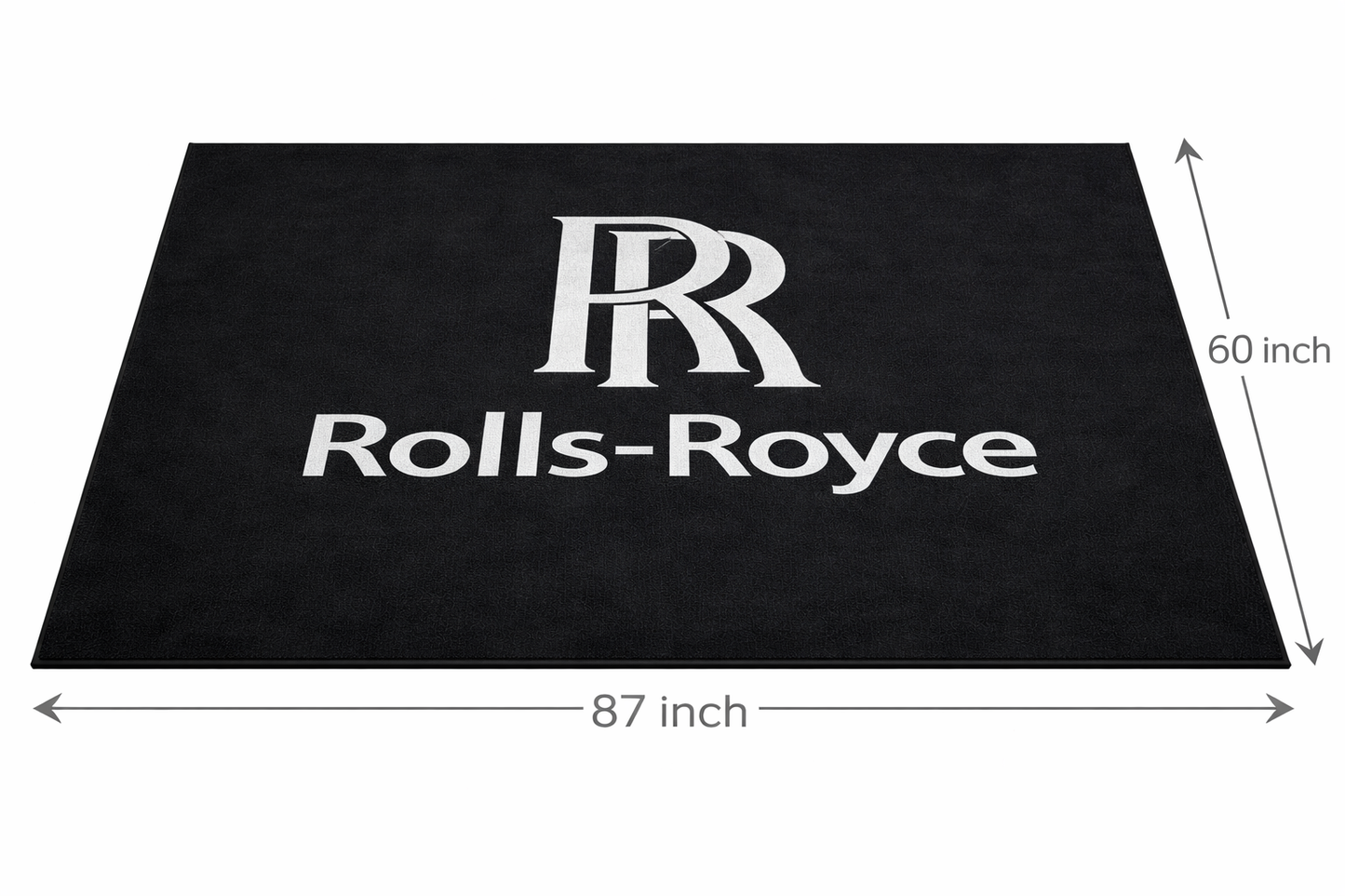 Rolls Royce Garagen Teppich 150×220 cm  Luxus Auto Teppich für Garage, Wohnzimmer & Showroom
