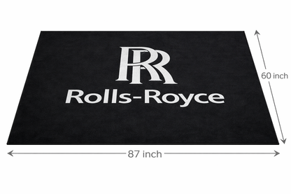 Rolls Royce Garagen Teppich 150×220 cm  Luxus Auto Teppich für Garage, Wohnzimmer & Showroom