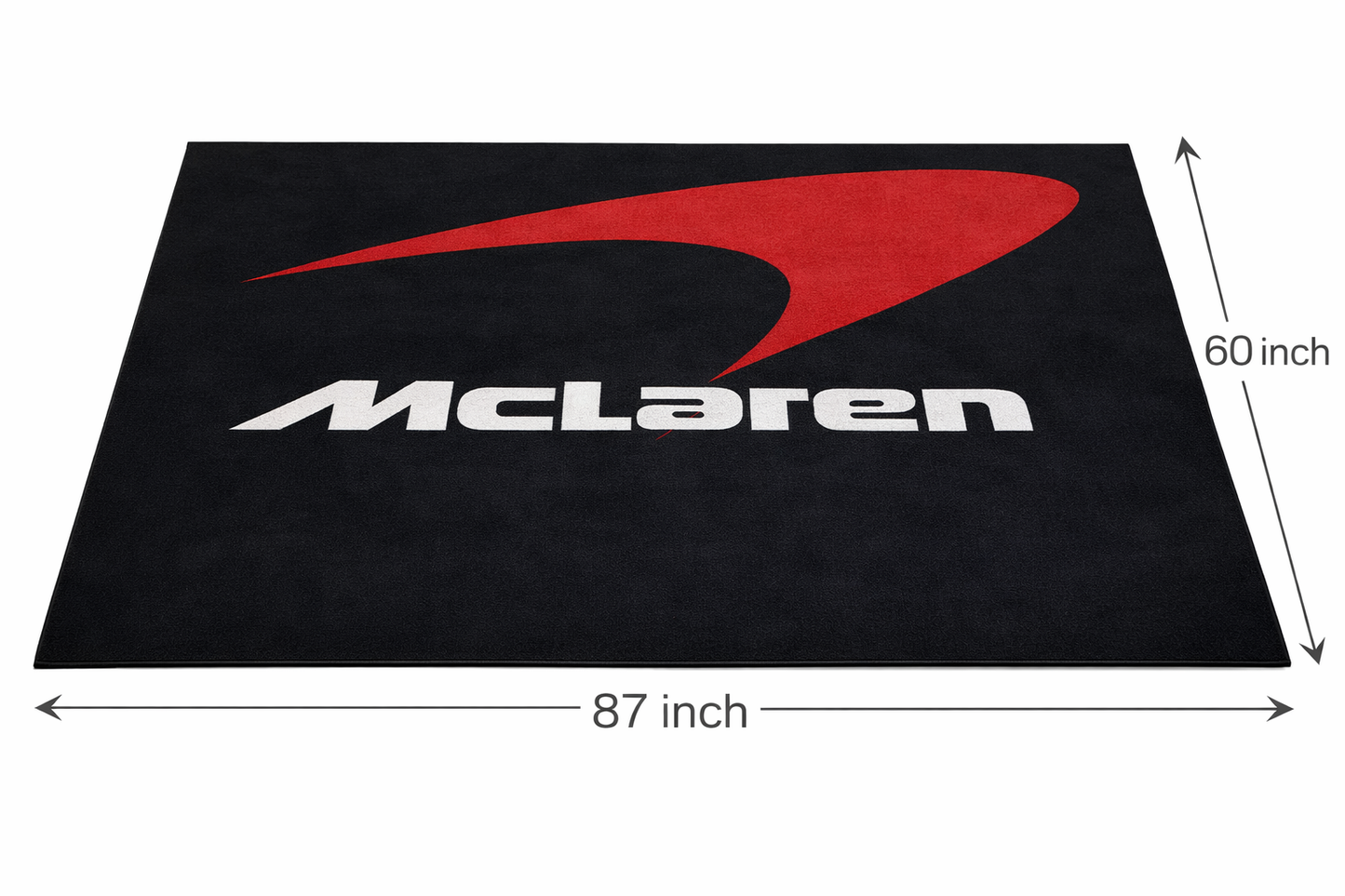 McLaren Garagen Teppich 150×220 cm  Luxus Auto Teppich für Garage, Wohnzimmer & Showroom