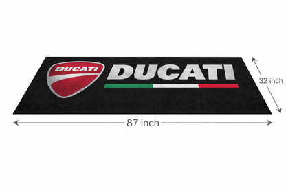 Ducati Motorrad Garagen Teppich 75×220 cm Luxus Motorrad Teppich für Garage & Showroom