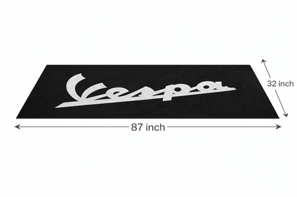 Vespa Motorrad Garagen Teppich 75×220 cm Luxus Motorrad Teppich für Garage & Showroom