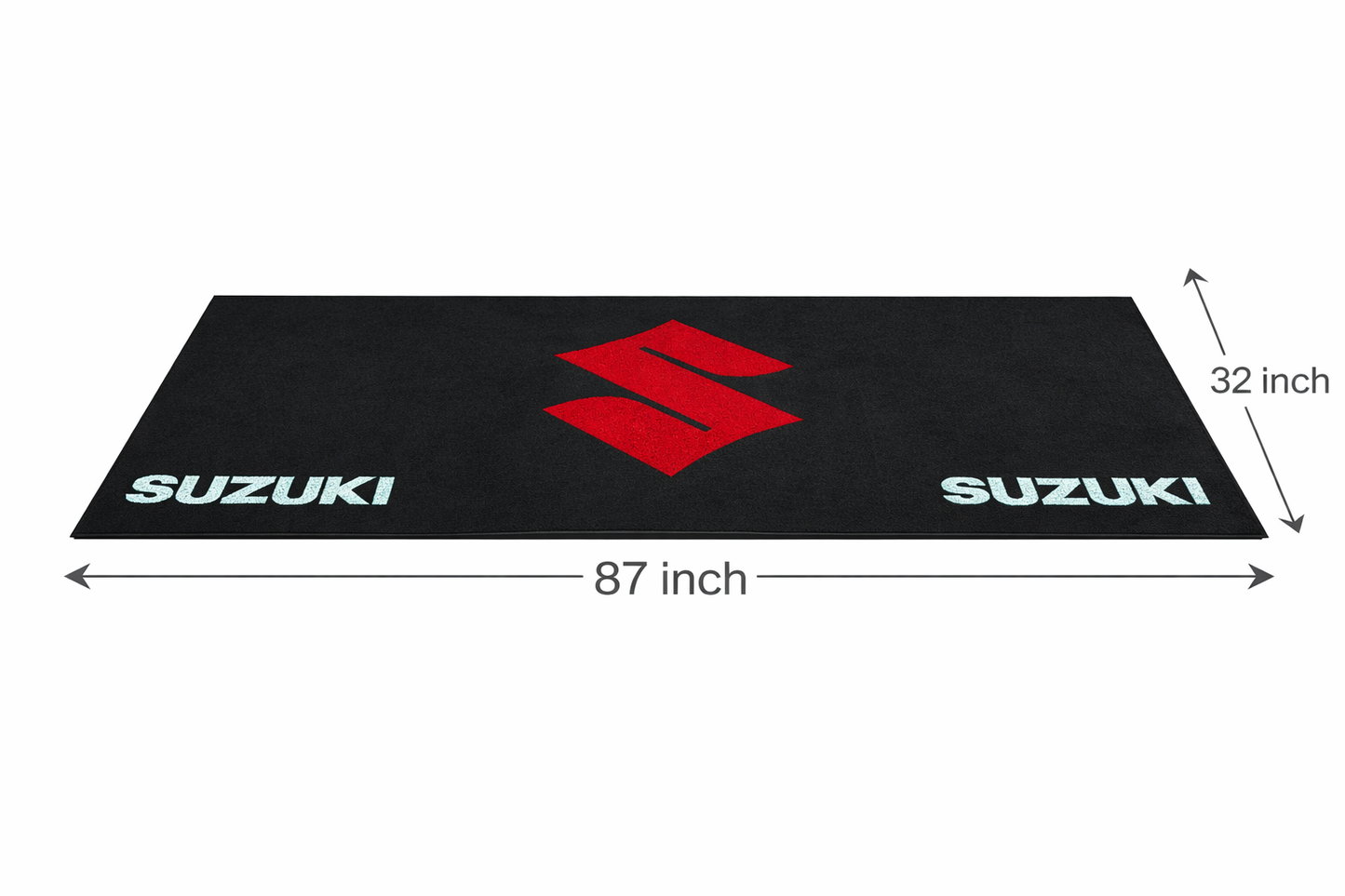 Suzuki Motorrad Garagen Teppich 75×220 cm Luxus Motorrad Teppich für Garage & Showroom