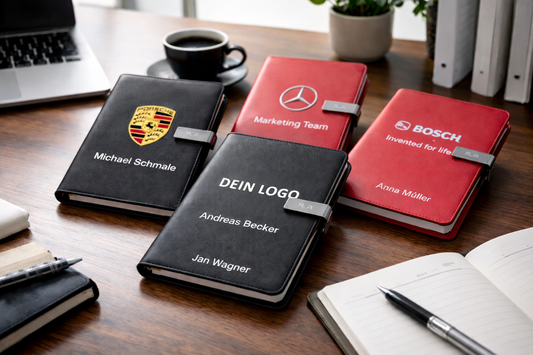 Individuell personalisiertes Premium-Notizbuch für Unternehmen 10 Stück