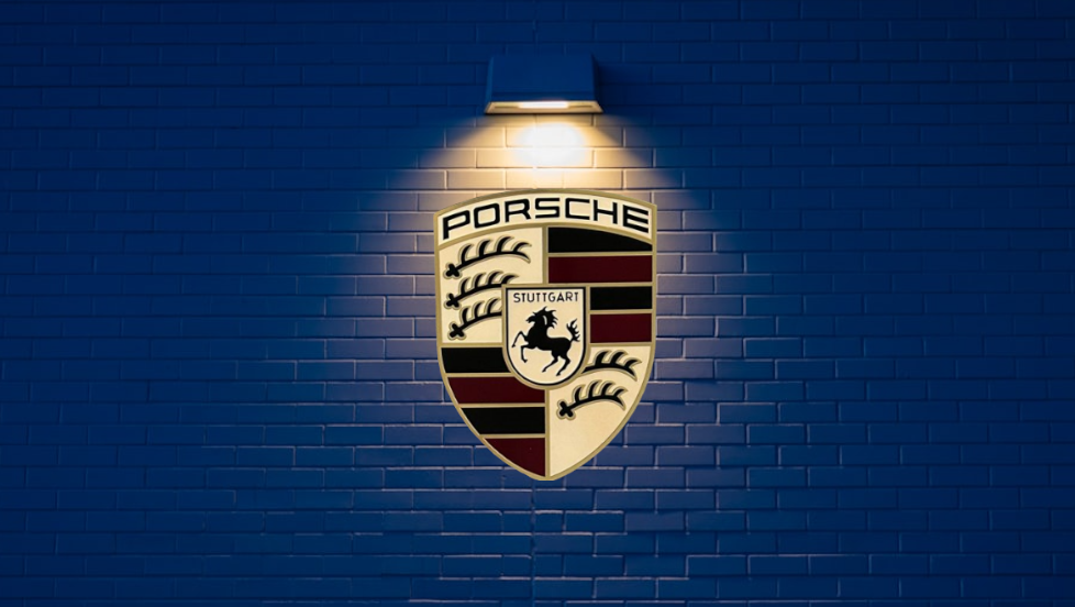 Porsche Logo Wandschild für die Garage Deko Wandkunst