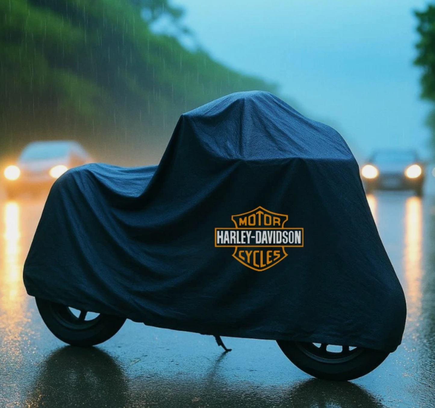 Harley Davidson Motorrad Schutzabdeckung für den Außenbereich – Widerstandsfähig gegen Regen, Sonne & Staub