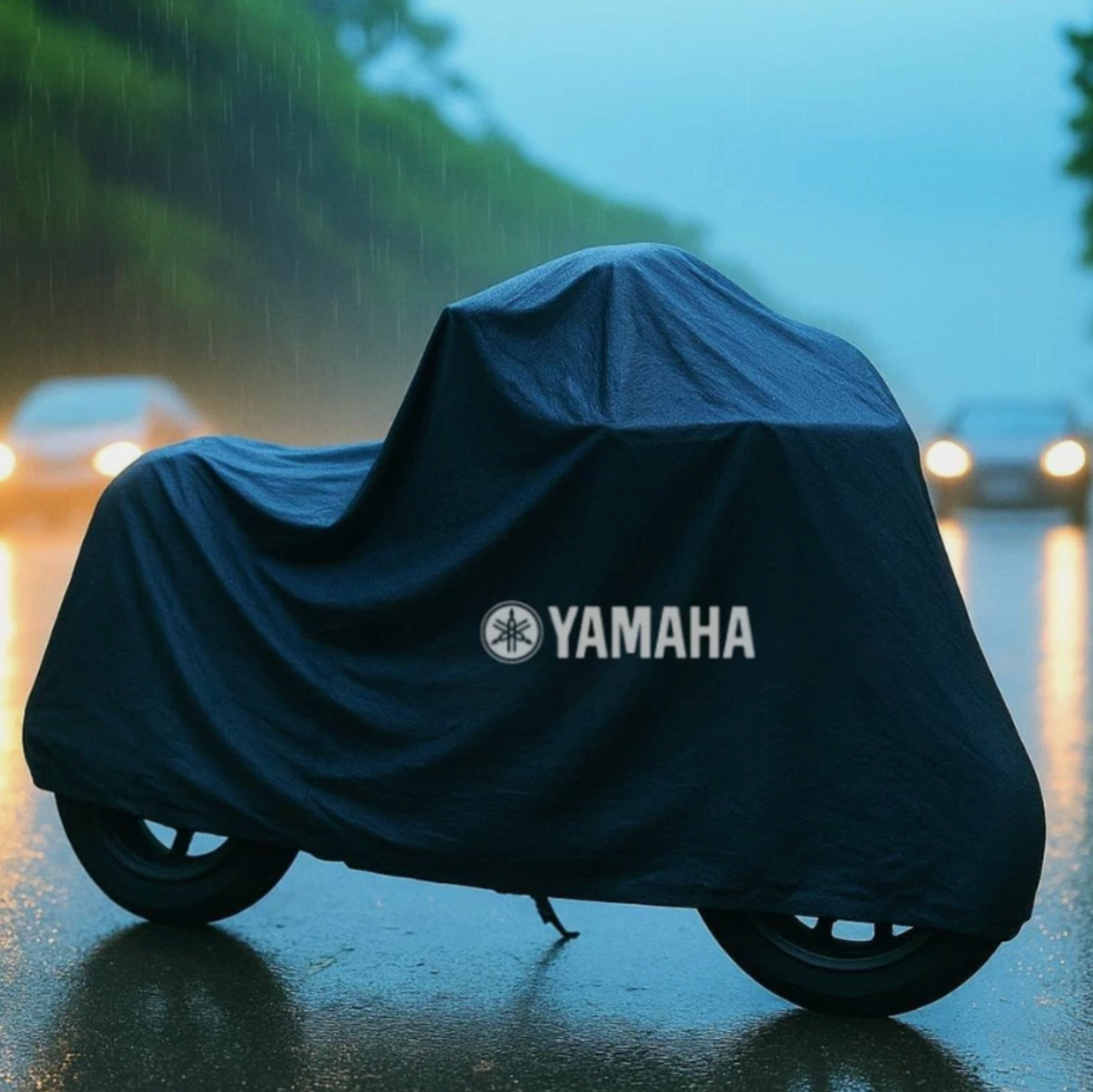Yamaha Motorrad Schutzabdeckung für den Außenbereich – Widerstandsfähig gegen Regen, Sonne & Staub