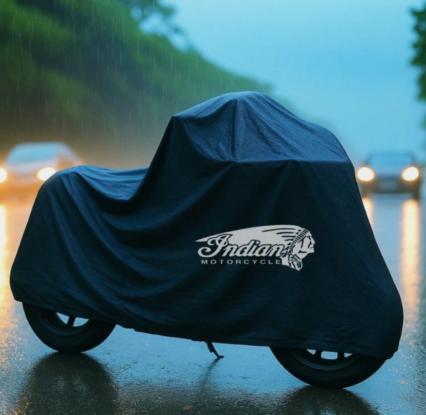 Indian Motorrad Schutzabdeckung für den Außenbereich – Widerstandsfähig gegen Regen, Sonne & Staub