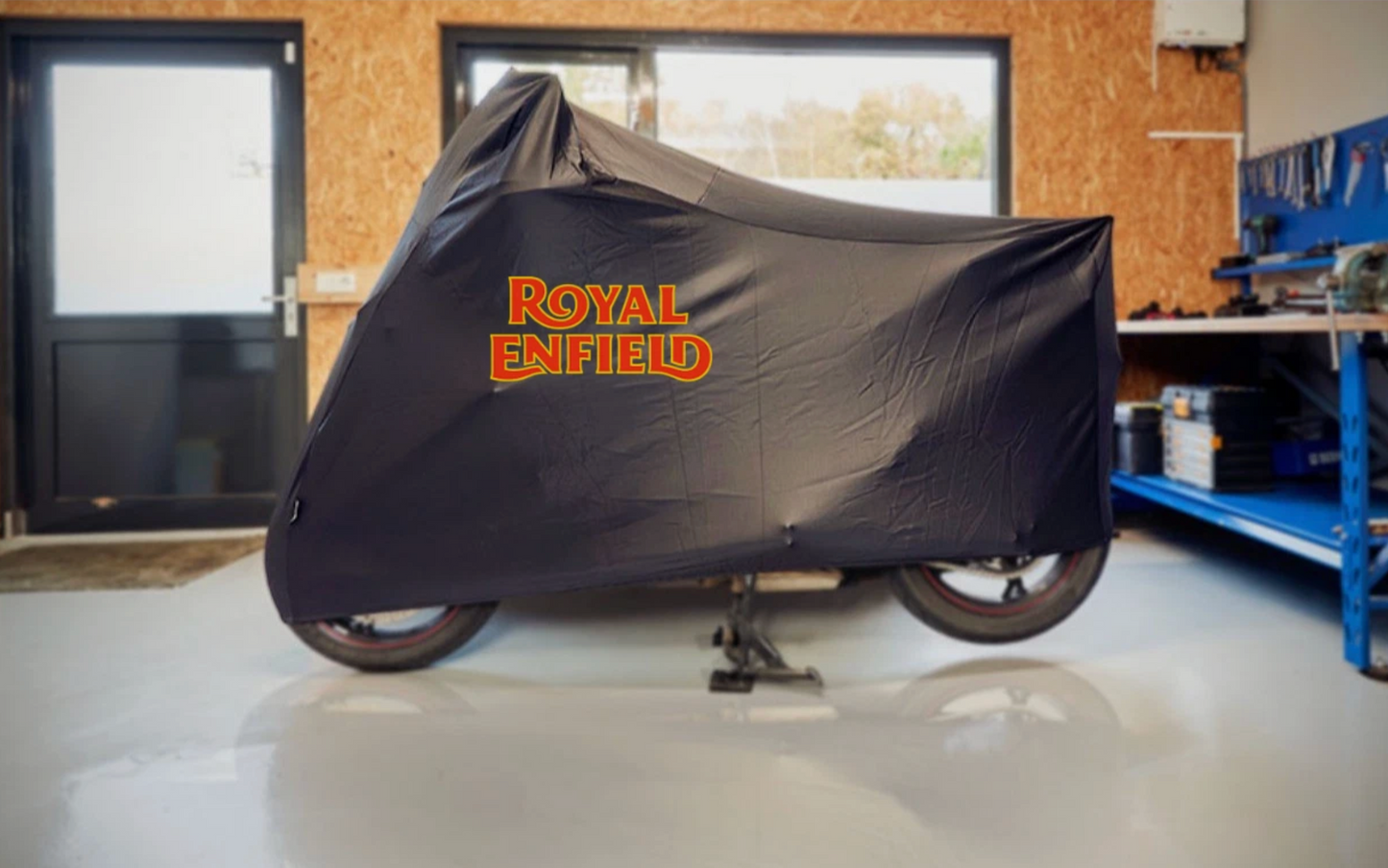 Royal Enfield Motorrad Schutzabdeckung für den Außenbereich – Widerstandsfähig gegen Regen, Sonne & Staub