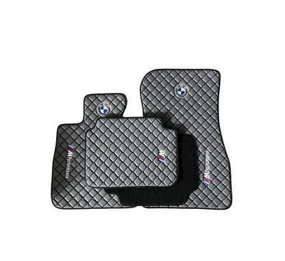 For BMW M Performance Leder Fußmatten Maßgeschneidert