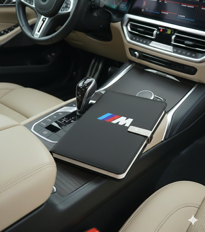 Exklusives Tagebuch Notizbuch mit M Logo Personalisierbaren Initialen