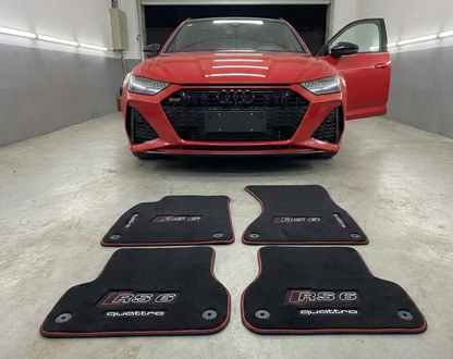 Audi Fußmatten für alle modelle Maßgeschneidert Velour