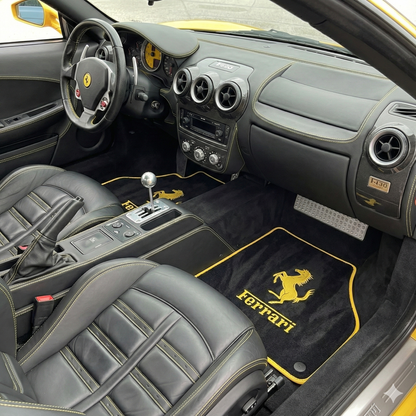 For Ferrari Floor Mats Tailor-made Ferrari Velour Carpet Mats with Custom Stitching