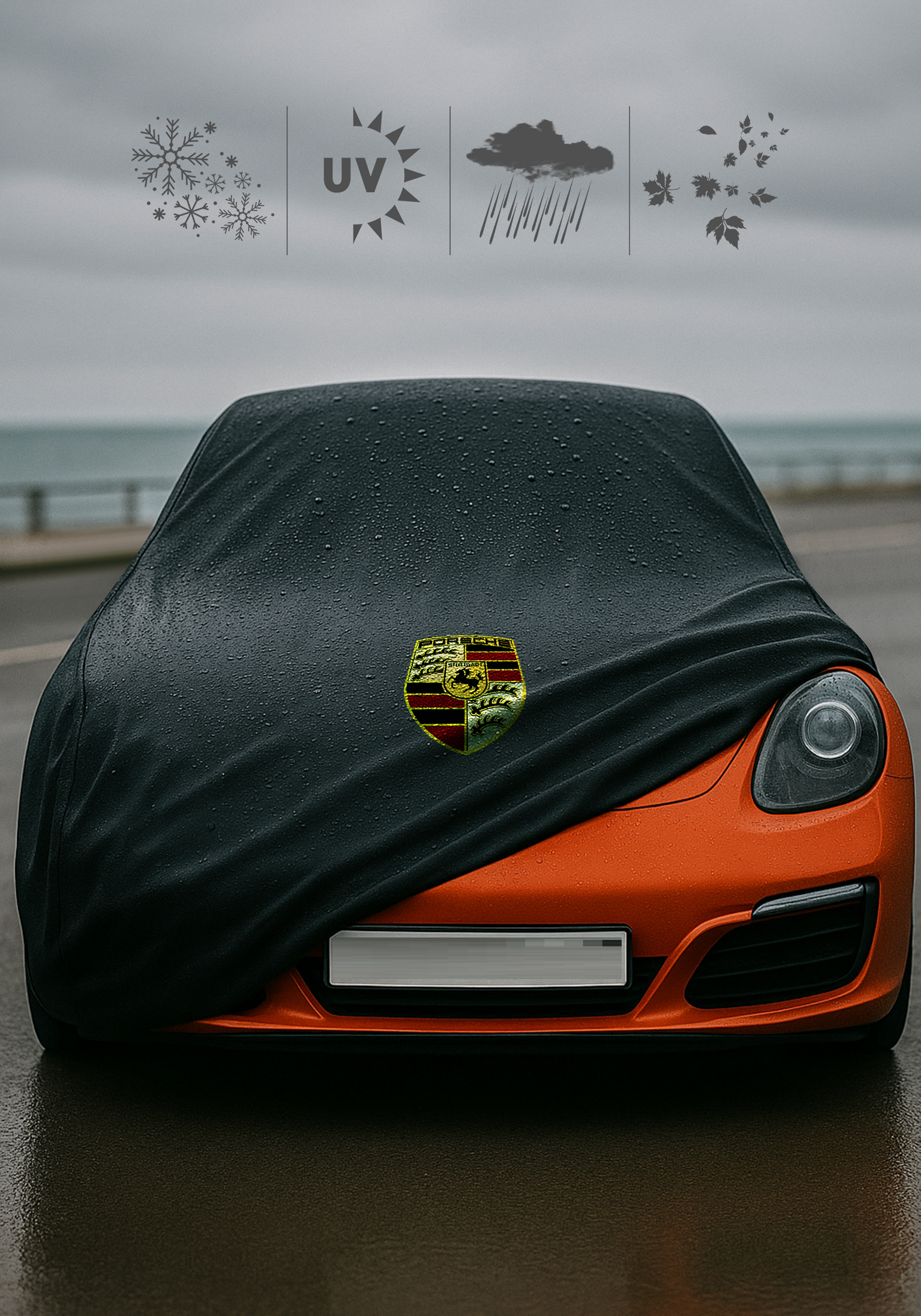 Porsche Autoabdeckung Indoor Outdoor  Maßgeschneidert für alle Modelle