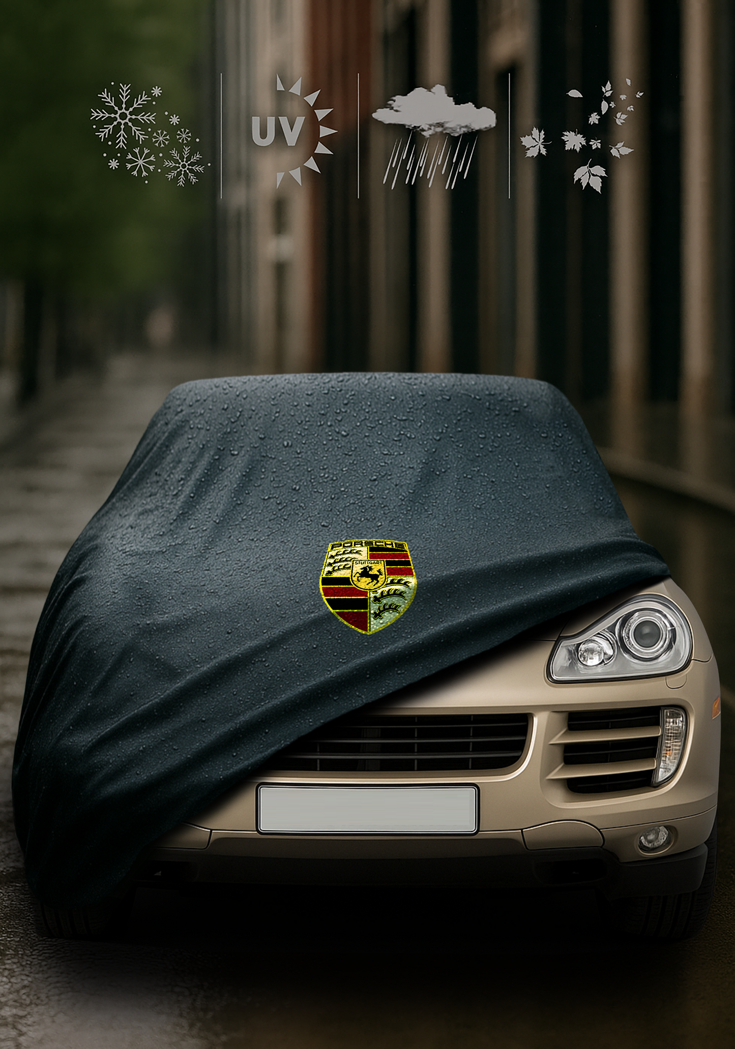 Porsche Autoabdeckung Indoor Outdoor  Maßgeschneidert für alle Modelle
