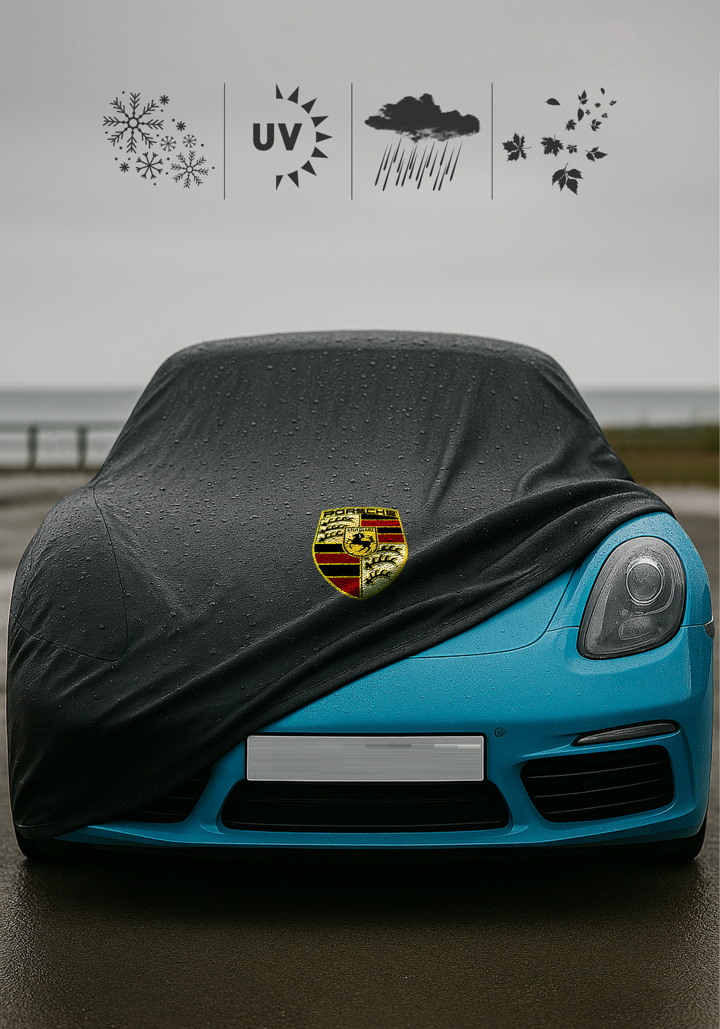 Porsche Autoabdeckung Indoor Outdoor  Maßgeschneidert für alle Modelle
