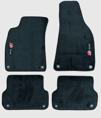Audi Fußmatten für alle modelle Maßgeschneidert Velour