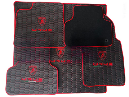 Lamborghini Urus Floor Mat Set Leather Cushion Trunk Mat