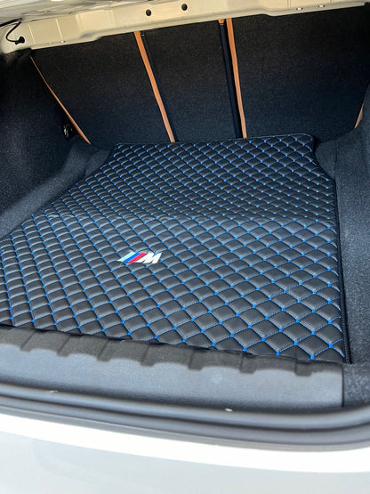 For BMW Leder Kofferraummatte