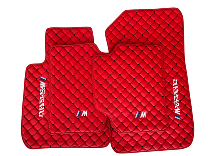 For BMW M5 Leder Fußmatten Maßgeschneidert