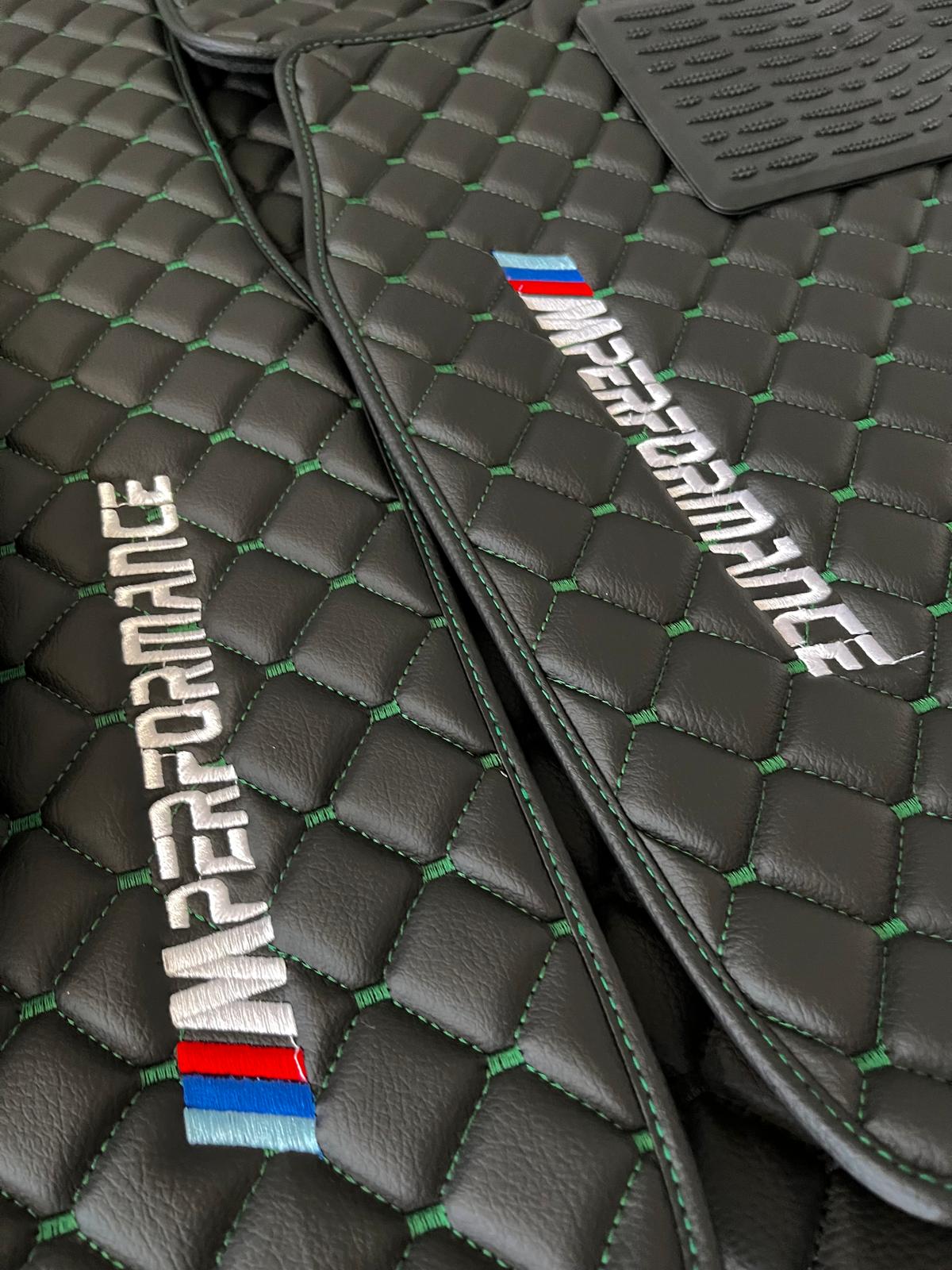 For BMW M5 Leder Fußmatten Maßgeschneidert