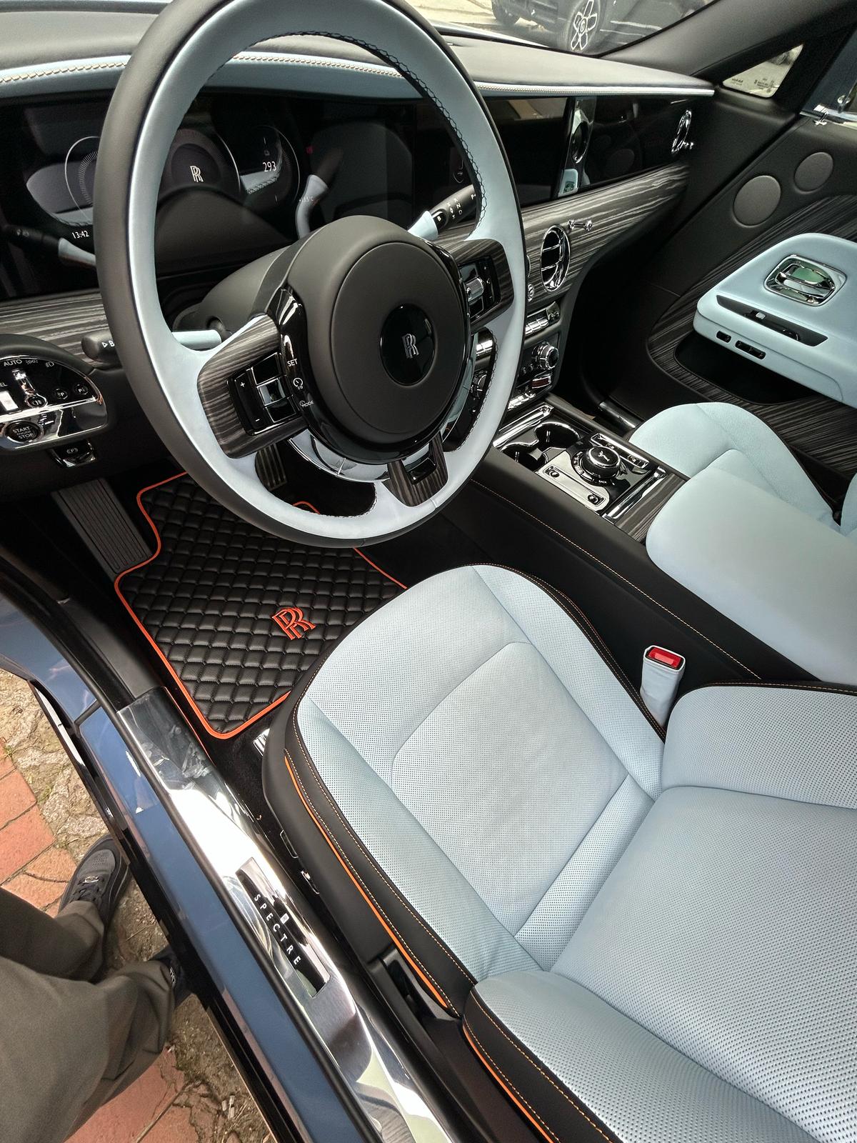Rolls Royce Leder Fußmatten Maßgeschneidert Wasserdicht