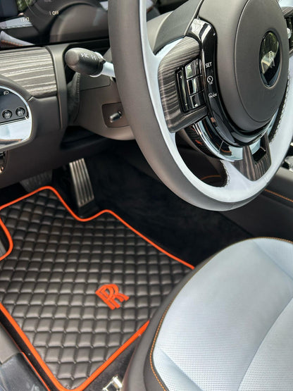 Rolls Royce Leder Fußmatten Set Maßgeschneidert für alle Modelle