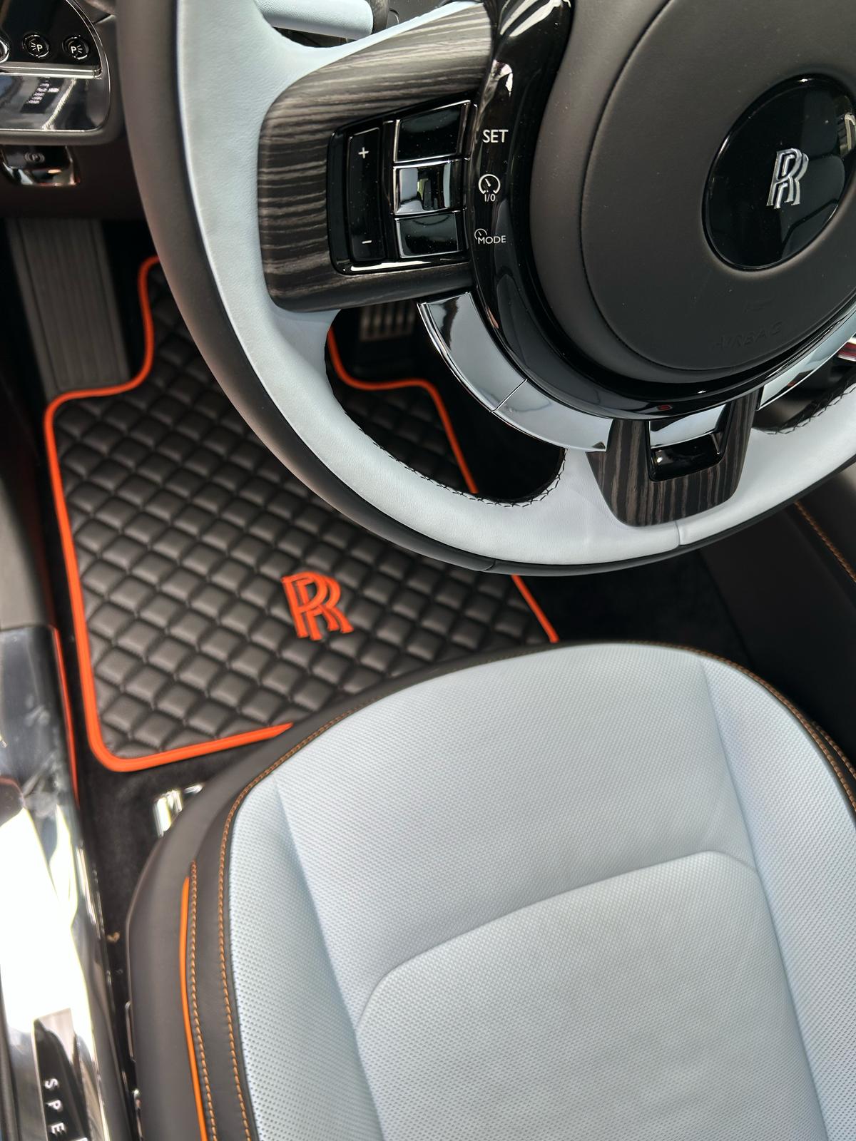 Rolls Royce Leder Fußmatten Maßgeschneidert Wasserdicht