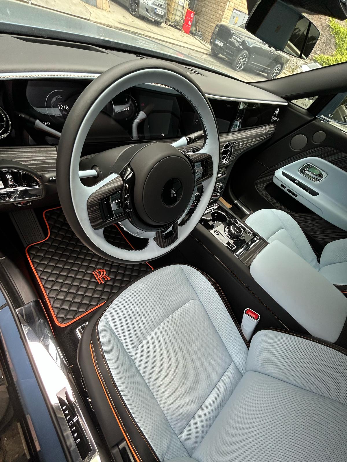 Rolls Royce Leder Fußmatten Maßgeschneidert Wasserdicht
