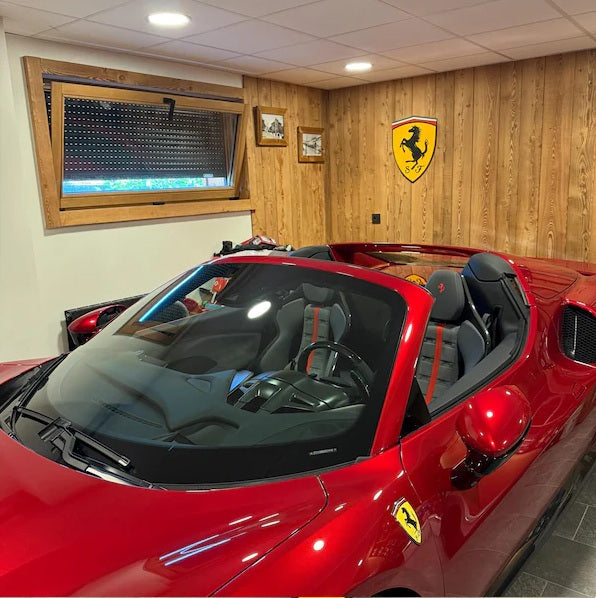 Ferrari Logo Wandschild für die Garage Deko Wandkunst