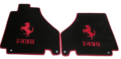 For Ferrari Floor Mats Tailor-made Ferrari Velour Carpet Mats with Custom Stitching