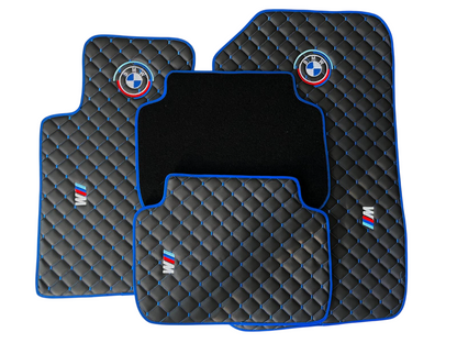 For BMW M5 Leder Fußmatten Maßgeschneidert
