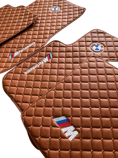 For BMW M5 Leder Fußmatten Maßgeschneidert