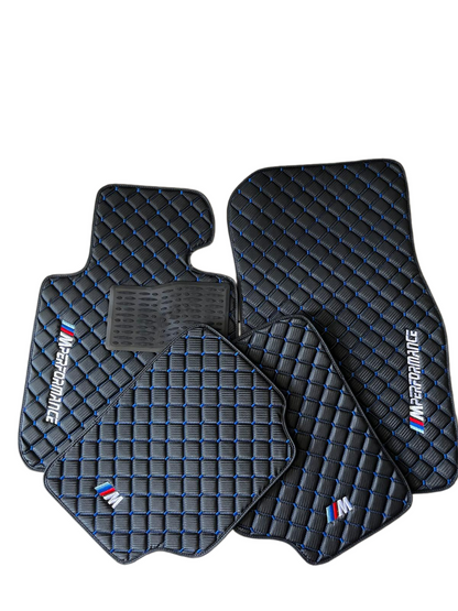 For BMW M5 Leder Fußmatten Maßgeschneidert