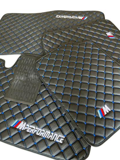 For BMW M2 Leder Fußmatten Maßgeschneidert