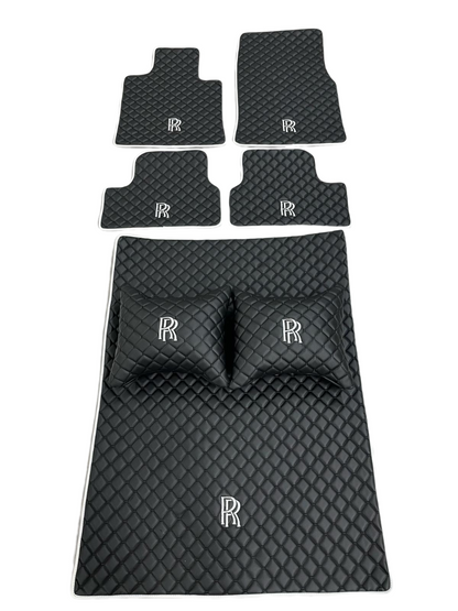 Rolls Royce Leder Fußmatten Set Maßgeschneidert für alle Modelle